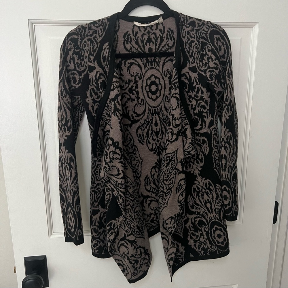 Soft Surroundings Filigree Open Front Drape Cardigan - Petite XS - Preowned